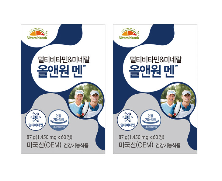 비타민뱅크 멀티비타민&미네랄 올앤원 맨