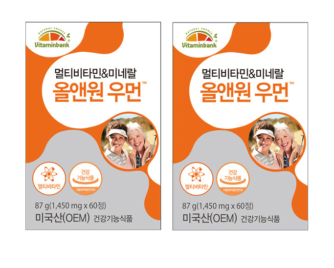 비타민뱅크 멀티비타민&미네랄 올앤원 우먼