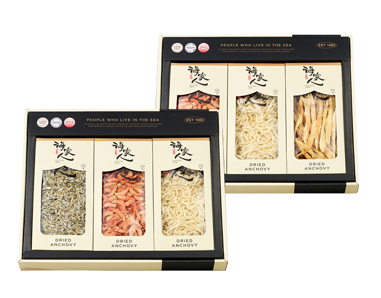 해가인 깨끗한 멸치 & 건어물 3종 세트 (세두백)