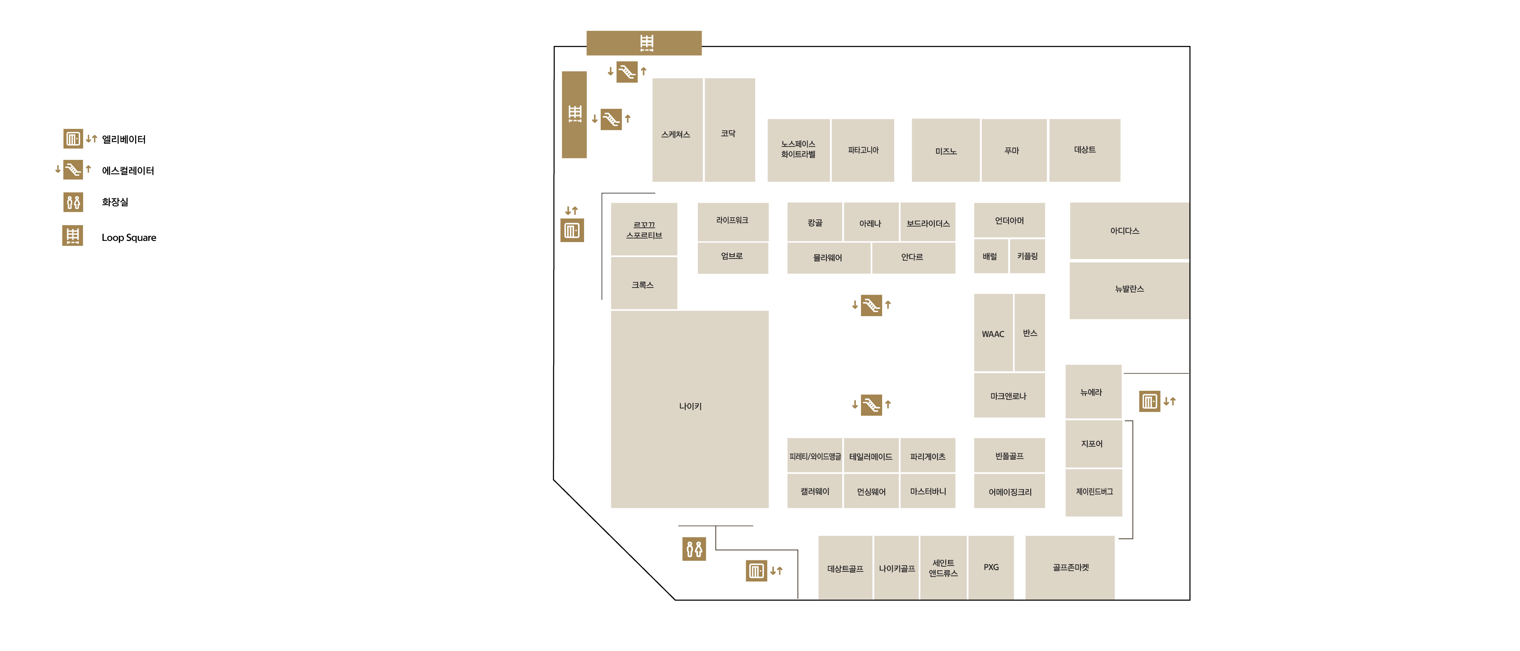 갤러리아광교 7F 층별안내 이미지 입니다.